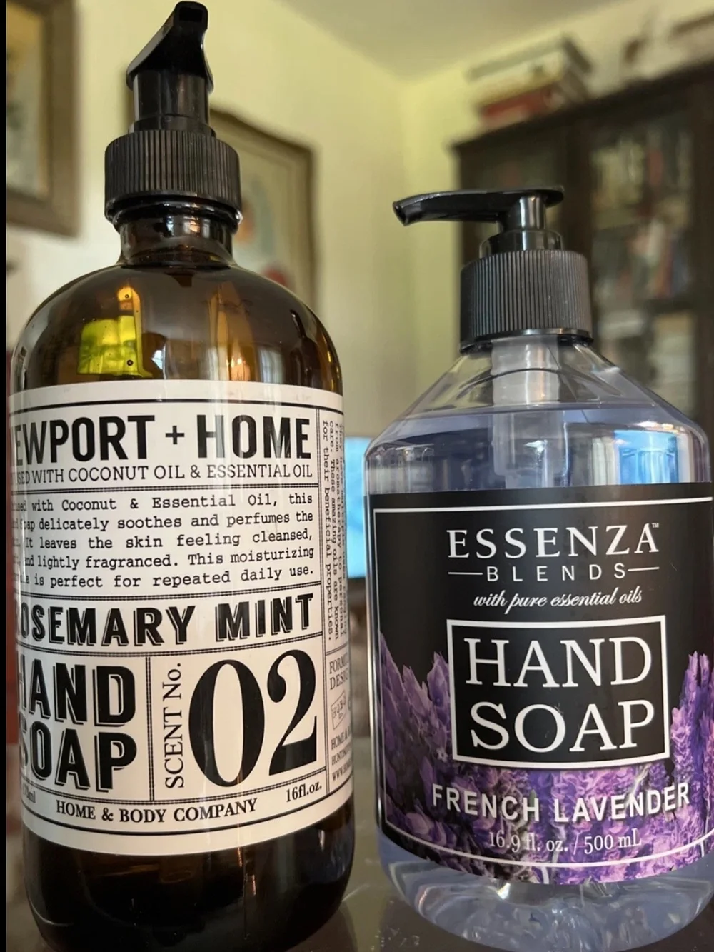 BUNDLE ESSENZA FRENCH LAVENDER PREMIUM AND ROSEMARY MINT LIQUID HAND SOAP